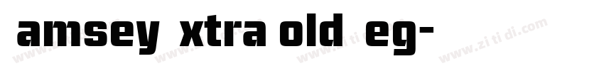 Ramsey ExtraBold Reg字体转换